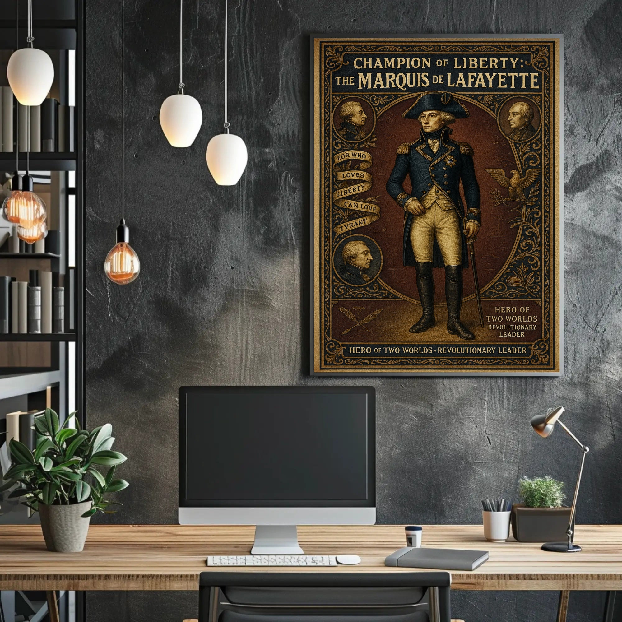 Champion of Liberty The Marquis de Lafayette Poster PosterGoat