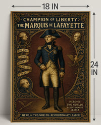 Champion of Liberty The Marquis de Lafayette Poster PosterGoat
