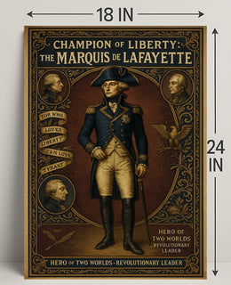 Champion of Liberty The Marquis de Lafayette Poster PosterGoat