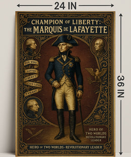 Champion of Liberty The Marquis de Lafayette Poster PosterGoat