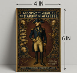 Champion of Liberty The Marquis de Lafayette Poster PosterGoat