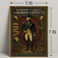 Champion of Liberty The Marquis de Lafayette Poster PosterGoat