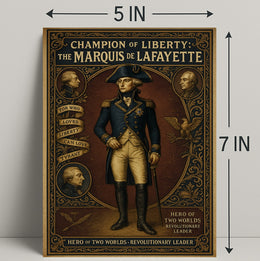 Champion of Liberty The Marquis de Lafayette Poster PosterGoat