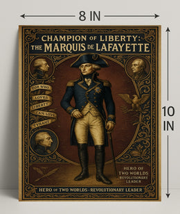 Champion of Liberty The Marquis de Lafayette Poster PosterGoat