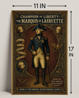 Champion of Liberty The Marquis de Lafayette Poster PosterGoat