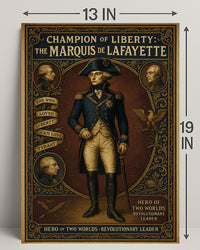 Champion of Liberty The Marquis de Lafayette Poster PosterGoat