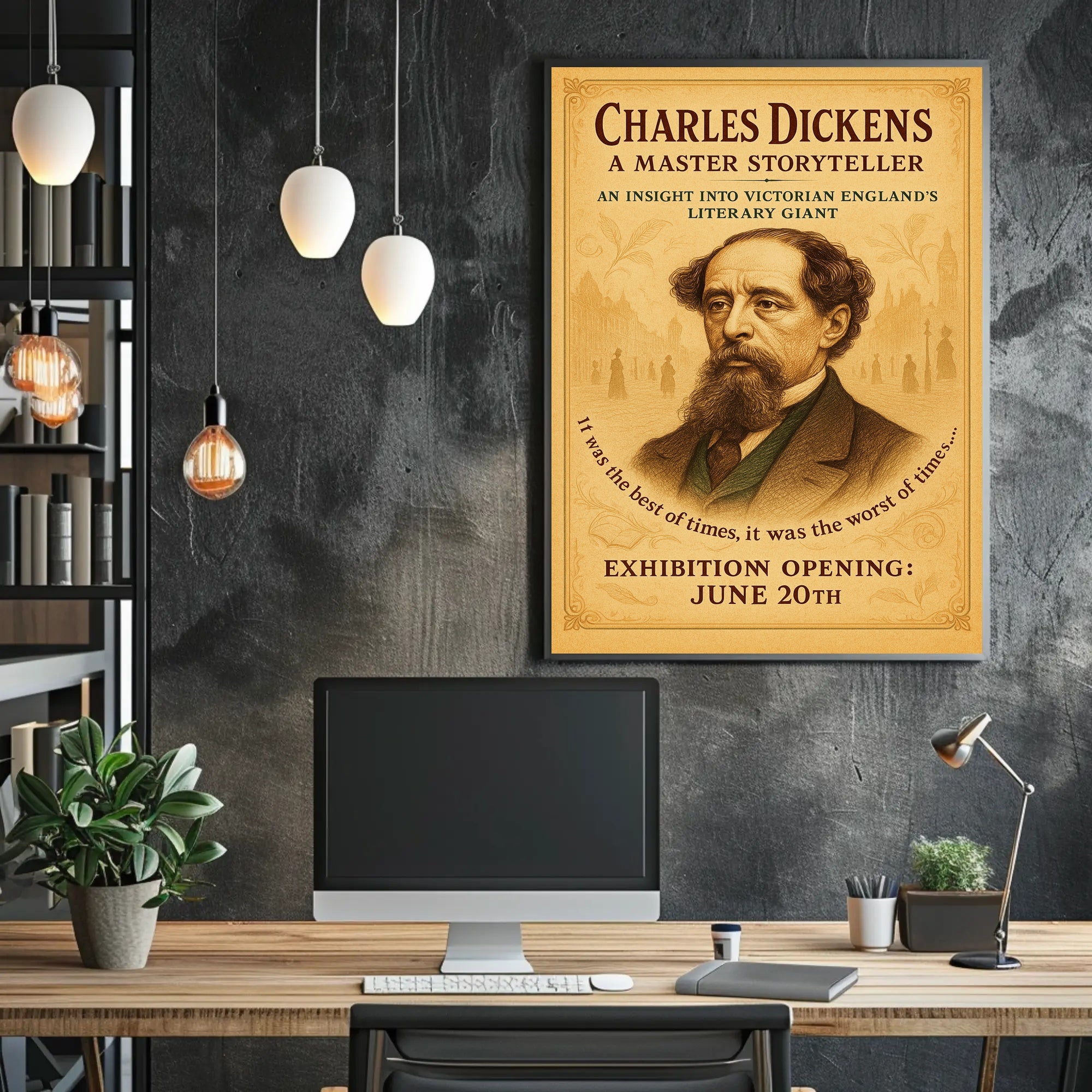 Charles Dickens A Master Storyteller Poster PosterGoat