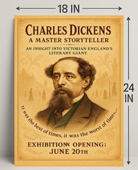Charles Dickens A Master Storyteller Poster PosterGoat