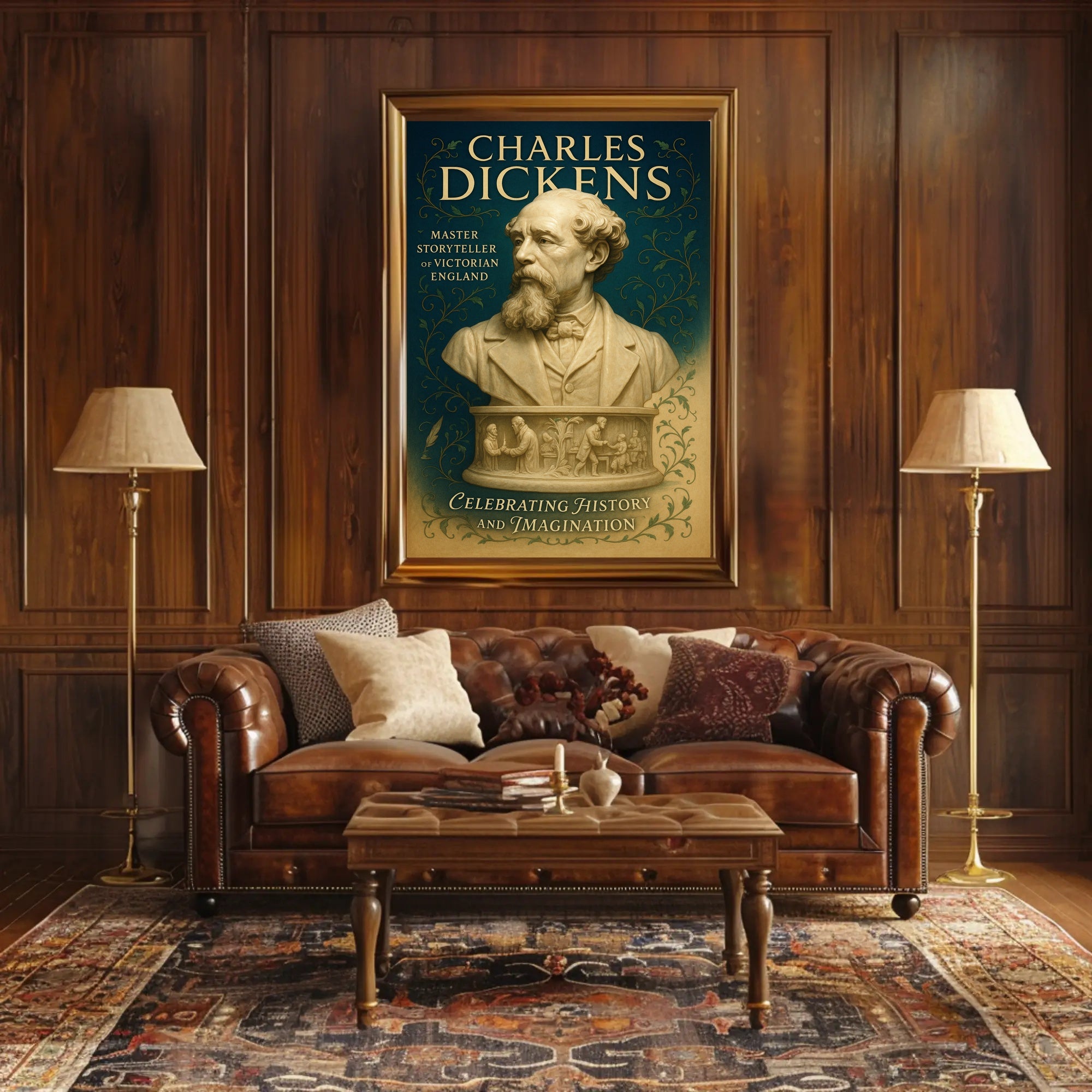 Charles Dickens Master Storyteller of Victorian England Poster PosterGoat