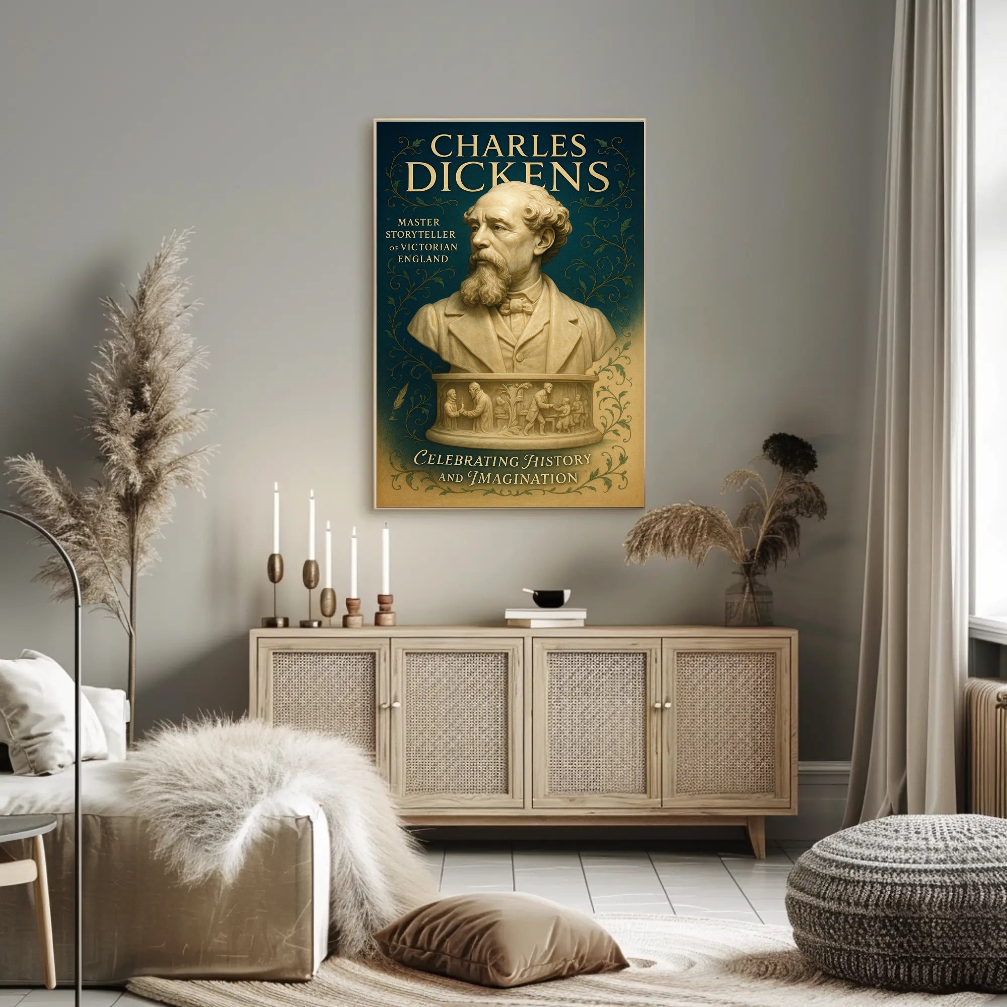 Charles Dickens Master Storyteller of Victorian England Poster PosterGoat