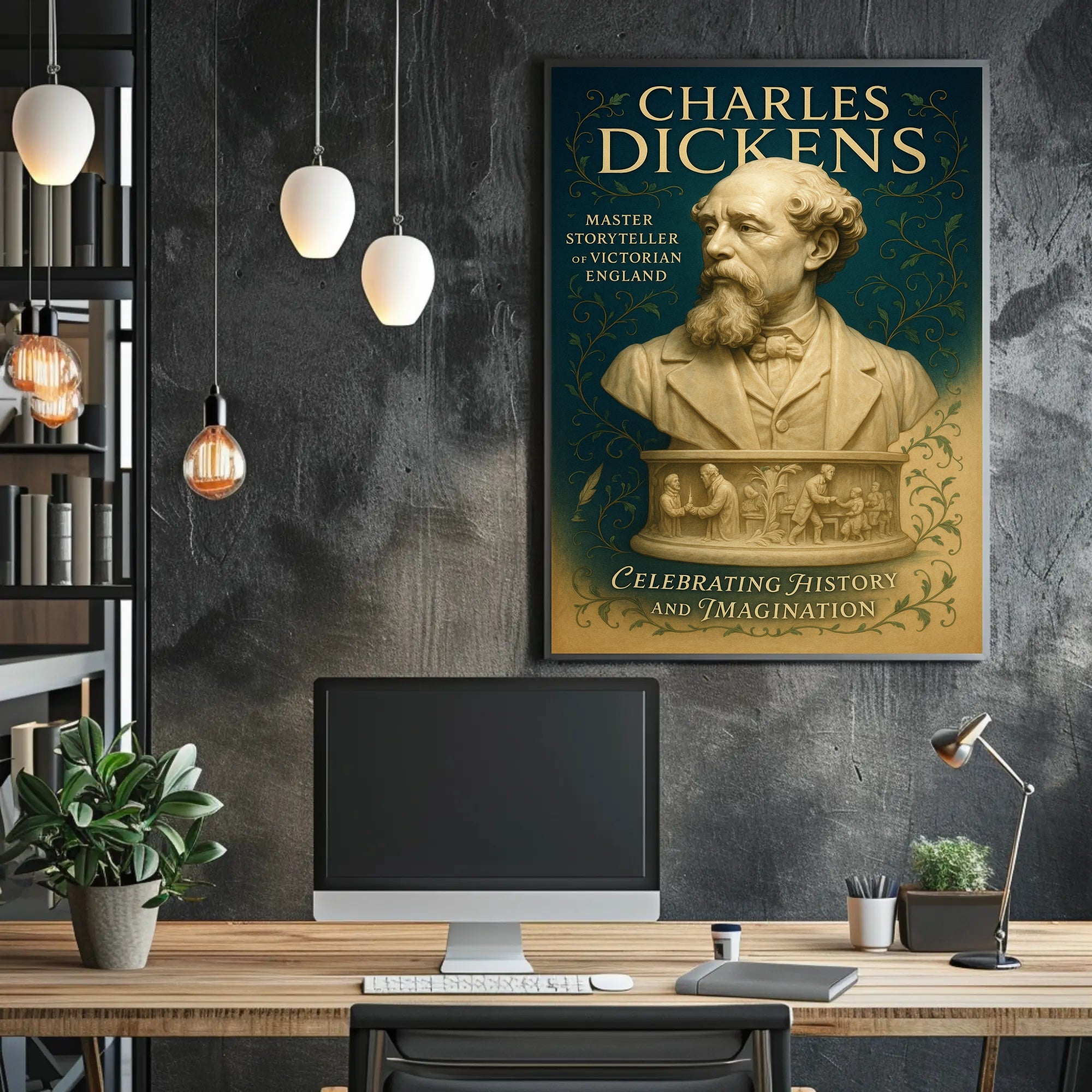 Charles Dickens Master Storyteller of Victorian England Poster PosterGoat