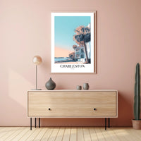 Charleston Coastal Scene Modern Travel Poster PosterGoat