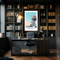 Charleston Coastal Scene Modern Travel Poster PosterGoat