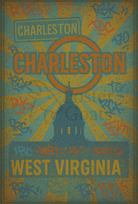 Charleston Sunrise Graffiti Silhouette Travel Poster PosterGoat