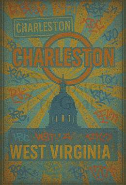Charleston Sunrise Graffiti Silhouette Travel Poster PosterGoat