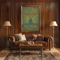 Charleston Sunrise Graffiti Silhouette Travel Poster PosterGoat