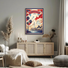 Charleston Vintage Travel Poster PosterGoat