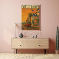 Charleston's Timeless Charm in Vintage Travel Poster PosterGoat