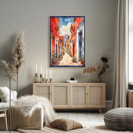 Charming Ajijic Street Scene, Jalisco, Mexico Travel Poster PosterGoat