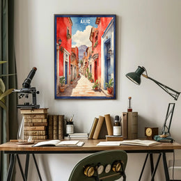 Charming Ajijic Street Scene, Jalisco, Mexico Travel Poster PosterGoat