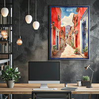 Charming Ajijic Street Scene, Jalisco, Mexico Travel Poster PosterGoat