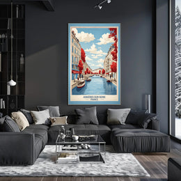 Charming Asnières-sur-Seine Landscape: Travel Poster PosterGoat
