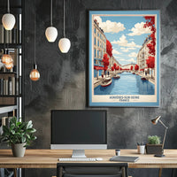 Charming Asnières-sur-Seine Landscape: Travel Poster PosterGoat