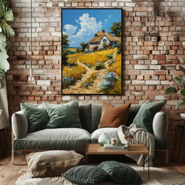 Charming Cottage Haven Impressions Artistic or Pop Culture Poster PosterGoat