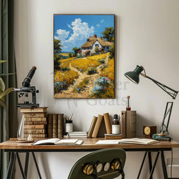 Charming Cottage Haven Impressions Artistic or Pop Culture Poster PosterGoat