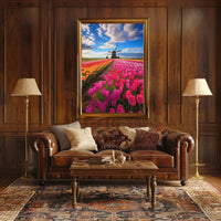 Charming Dutch Countryside Scenic Travel Poster PosterGoat