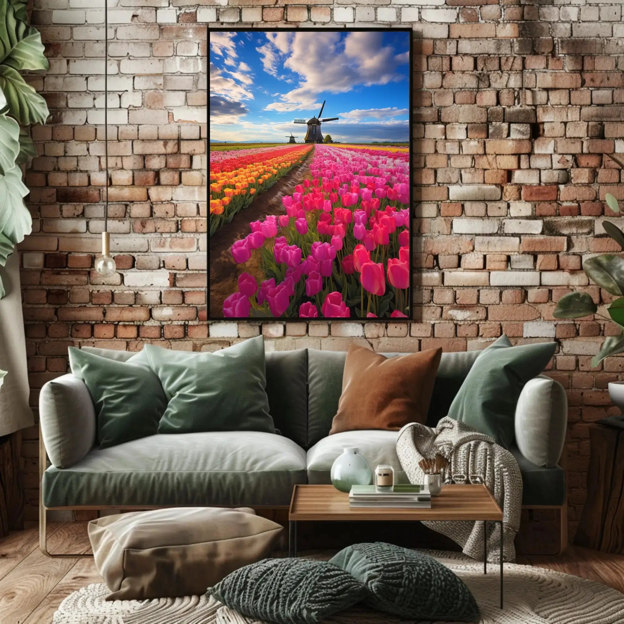 Charming Dutch Countryside Scenic Travel Poster PosterGoat