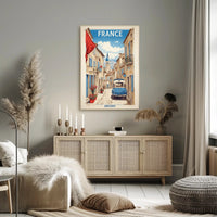 Charming French Village Scene Travel Poster PosterGoat