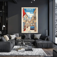 Charming French Village Scene Travel Poster PosterGoat