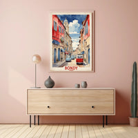 Charming Street Scene in Bondy France Urban or Cityscape Poster PosterGoat