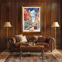 Charming Street Scene in Bondy France Urban or Cityscape Poster PosterGoat