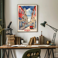 Charming Street Scene in Bondy France Urban or Cityscape Poster PosterGoat