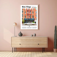 Charming West Village New York City Travel Poster PosterGoat