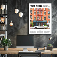Charming West Village New York City Travel Poster PosterGoat