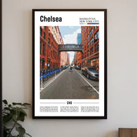 Chelsea Urban Scene, Manhattan Street Travel Poster PosterGoat