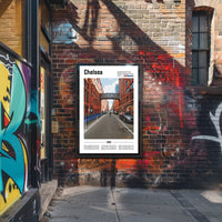 Chelsea Urban Scene, Manhattan Street Travel Poster PosterGoat