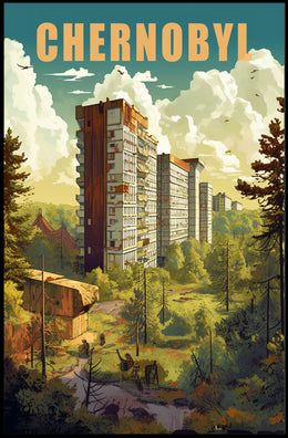 Chernobyl Nature Reclamation Urban or Cityscape Poster PosterGoat