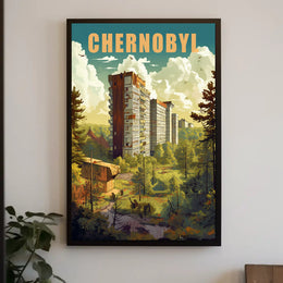 Chernobyl Nature Reclamation Urban or Cityscape Poster PosterGoat