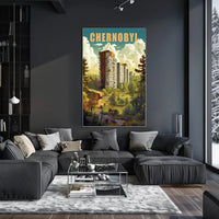 Chernobyl Nature Reclamation Urban or Cityscape Poster PosterGoat