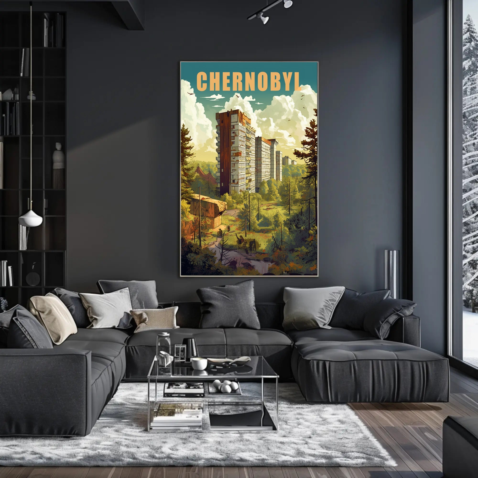 Chernobyl Nature Reclamation Urban or Cityscape Poster PosterGoat