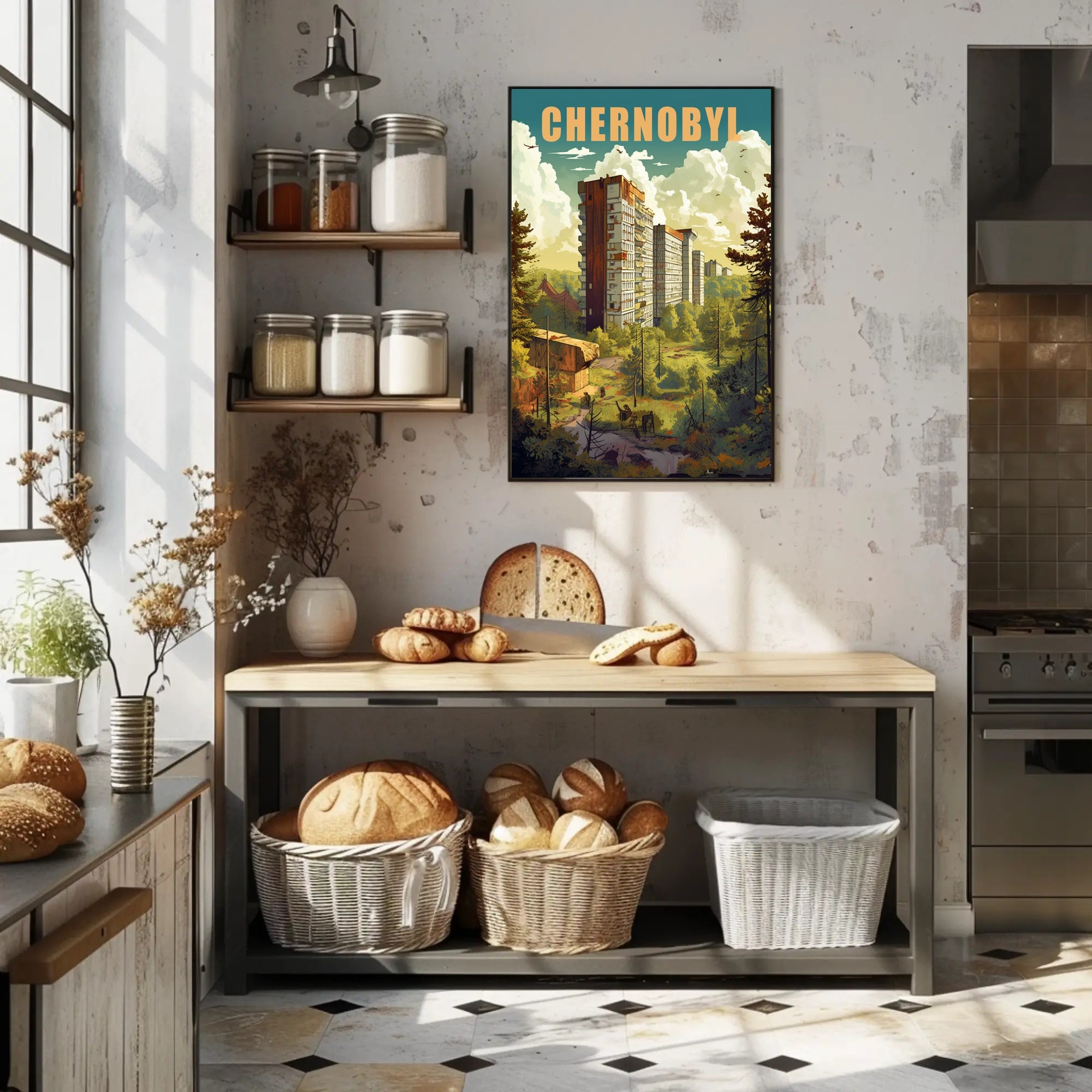 Chernobyl Nature Reclamation Urban or Cityscape Poster PosterGoat