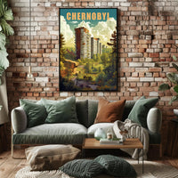 Chernobyl Nature Reclamation Urban or Cityscape Poster PosterGoat
