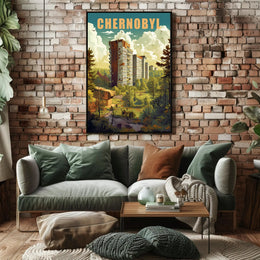 Chernobyl Nature Reclamation Urban or Cityscape Poster PosterGoat