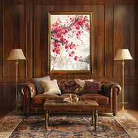 Cherry Blossom Harmony: East Asian Art Poster PosterGoat