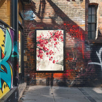 Cherry Blossom Harmony: East Asian Art Poster PosterGoat