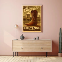 Cheyenne Cowboy Boot Poster - Cultural or Heritage Poster PosterGoat